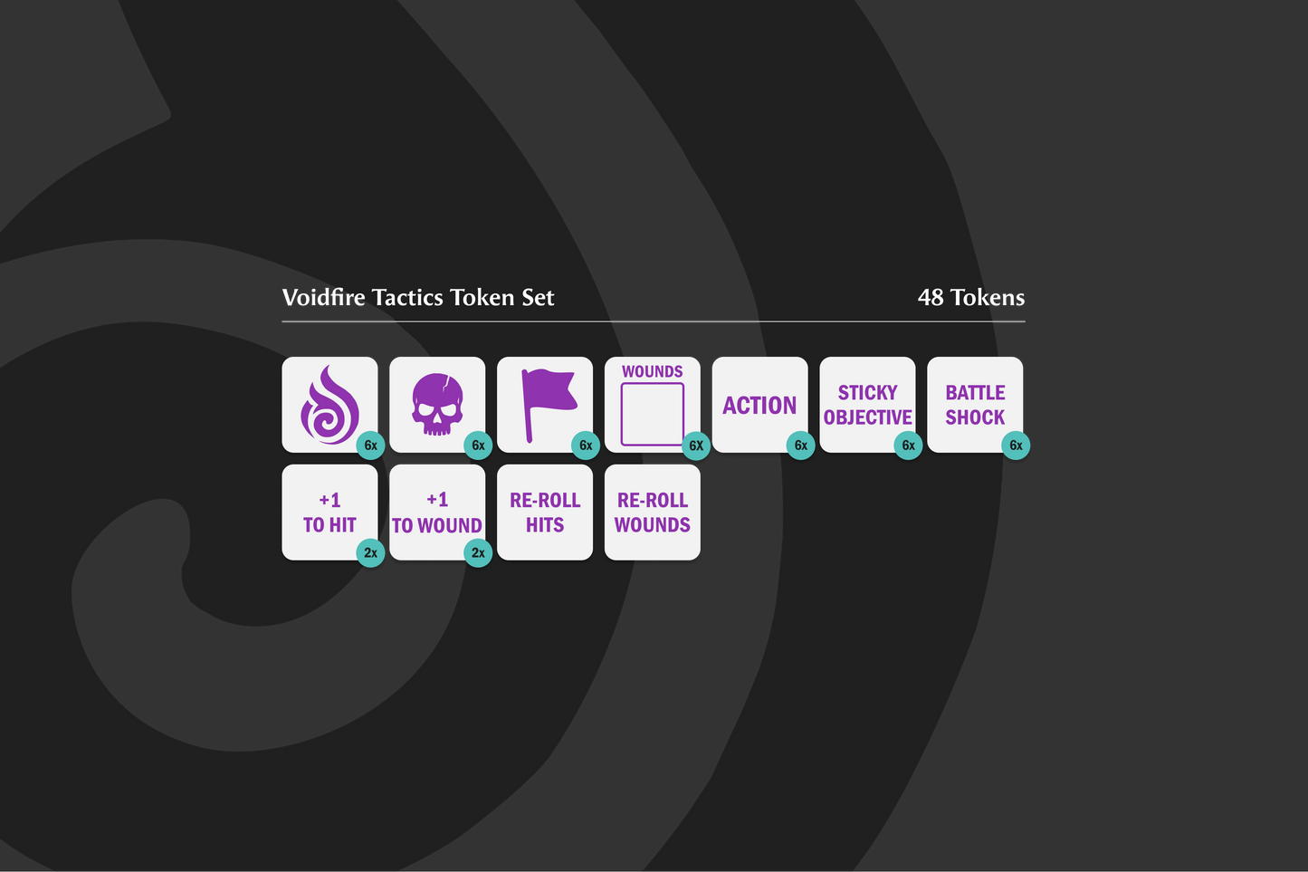 VoidFire Tactics Token Set | Wargaming