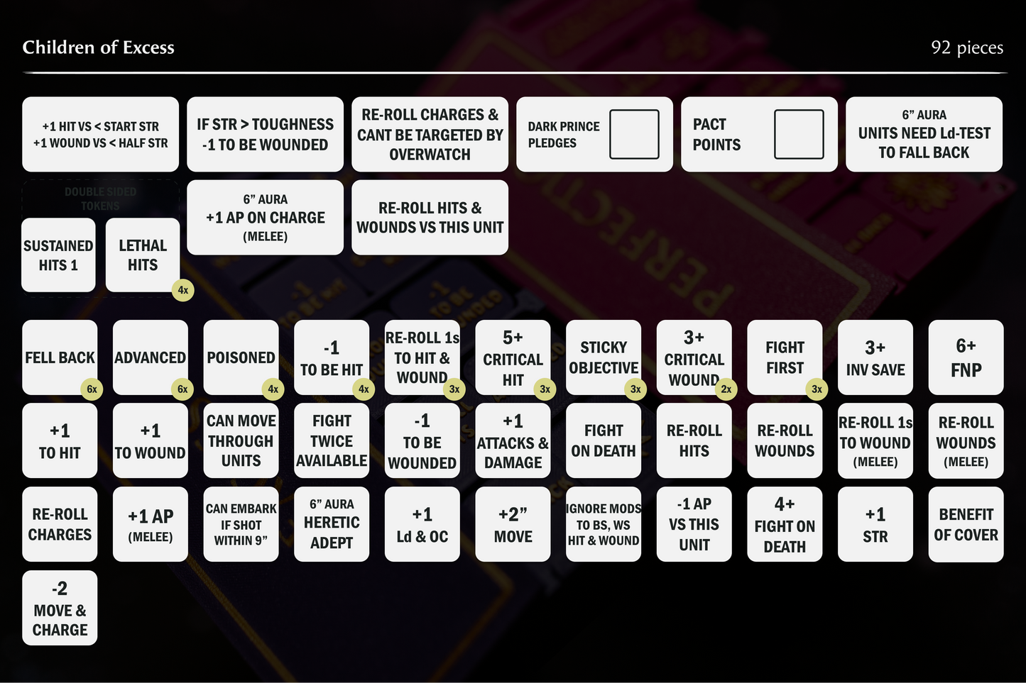 All Children of Excess token sets avaible