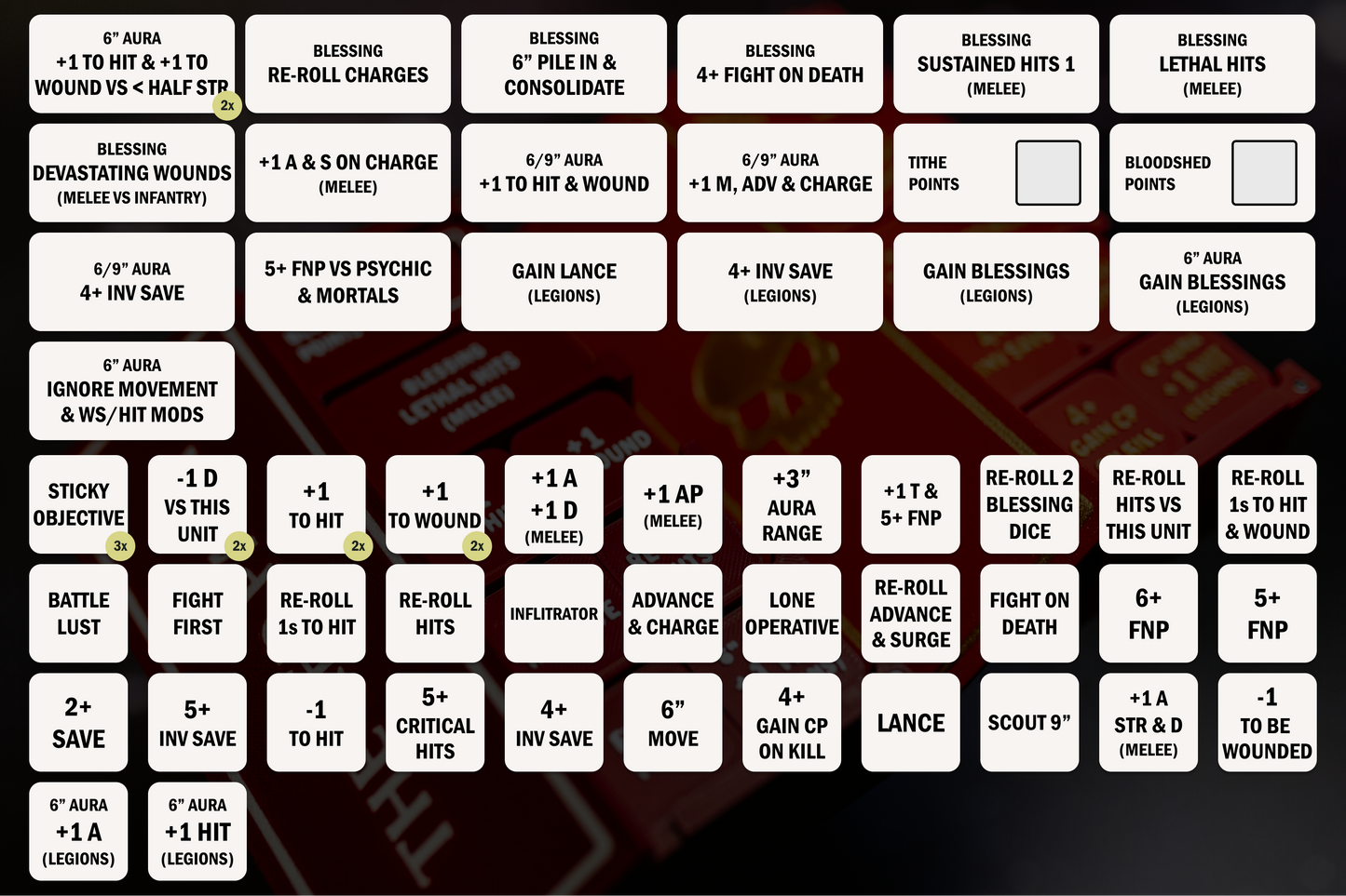 Angry Chaos Brothers Token Set | 79-Piece Rage Army
