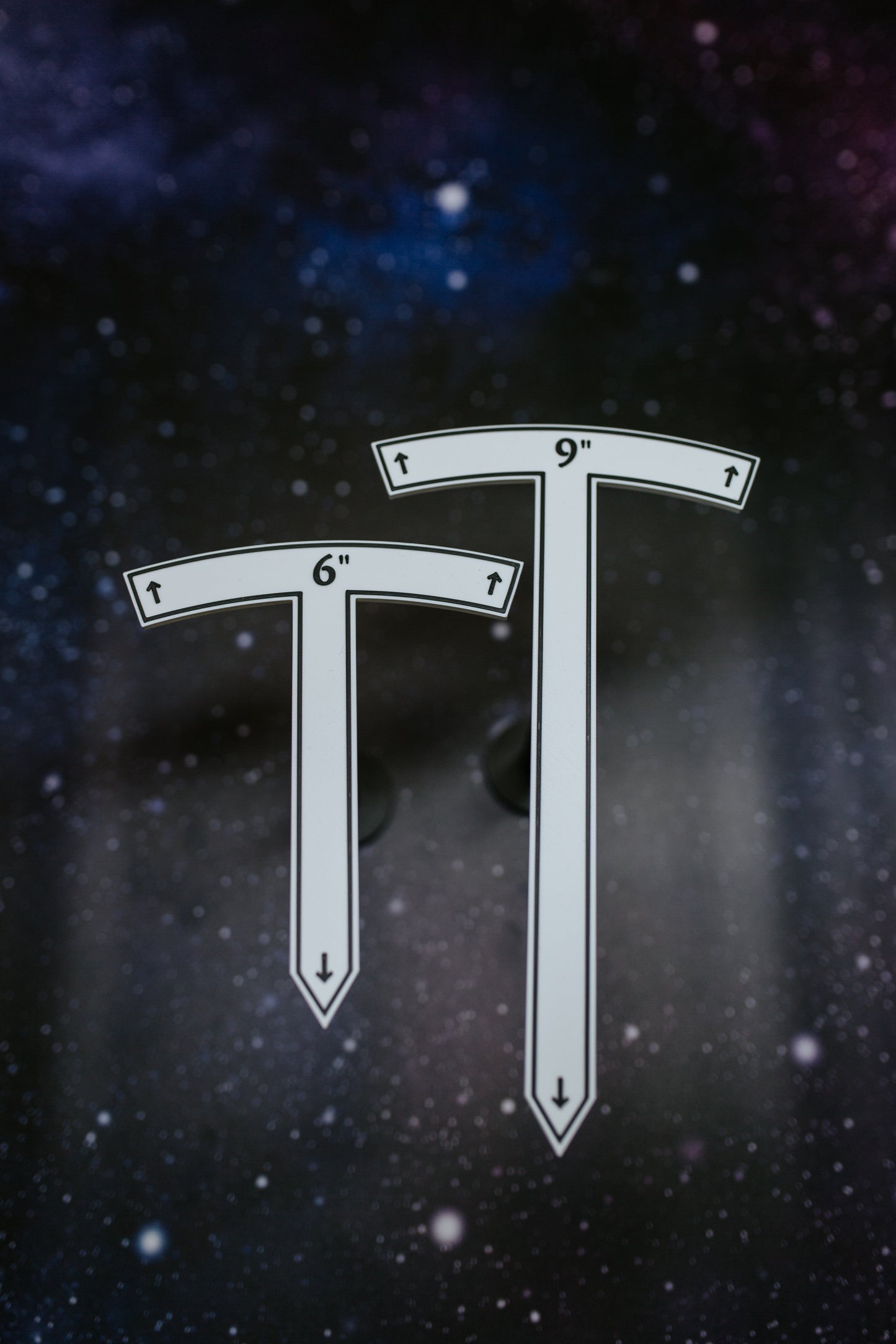 9" & 6" Perimeter marker set | Precise 9" & 6" Wargaming Range Gauges