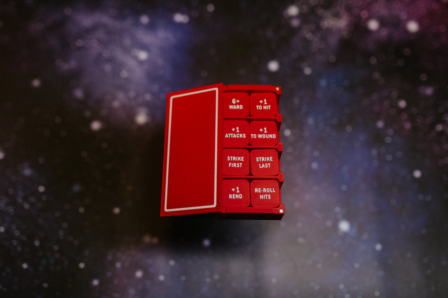 Fantasy Universal token set - 48 piece collection in red and white
