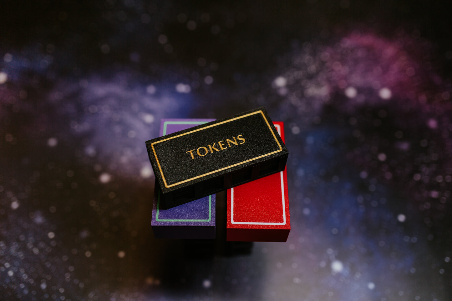 3 Fantasy Universal token sets stacked