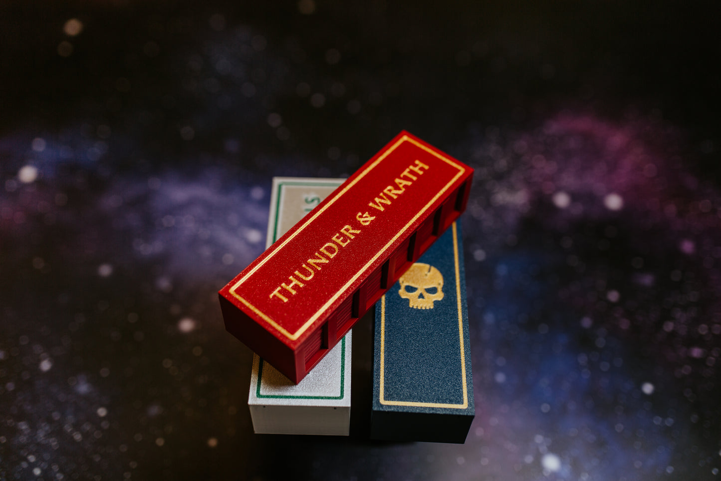 Thunderborn Eternals token sets stacked - 83 piece thunder and lightning army collection for fantasy wargaming