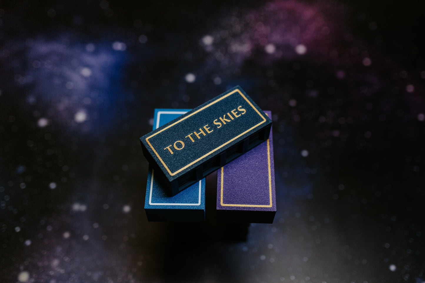 Sky Dwarves token sets stacked on eachother - 46 piece airship army collection for fantasy tabletop games