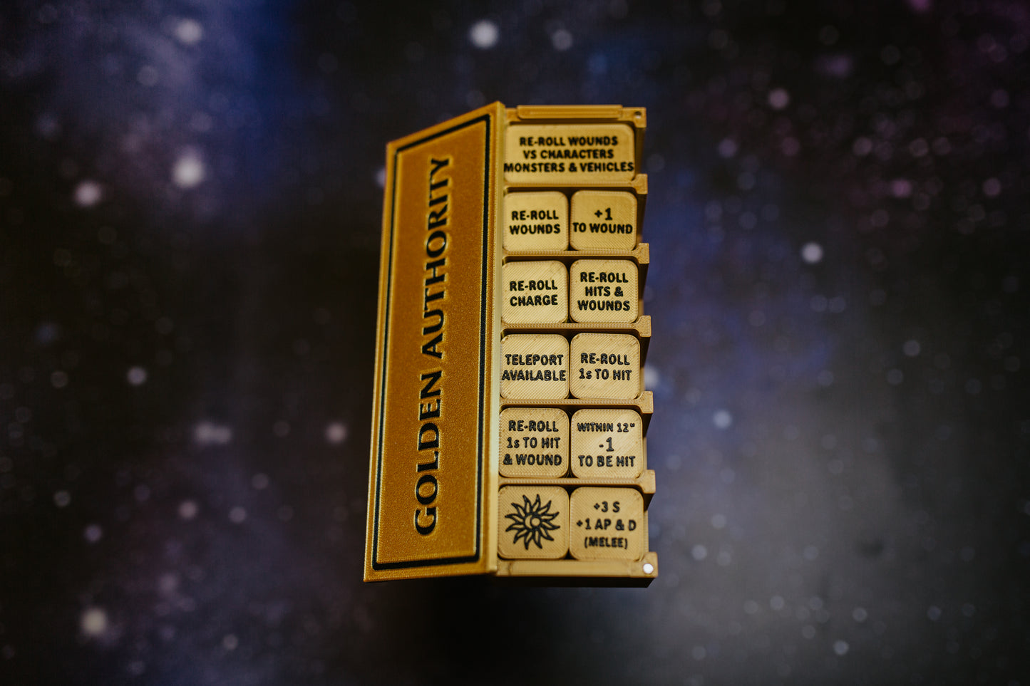 Golden Janitors Token Set | Complete 103-Piece Elite Guardian Collection for sci-fi wargaming