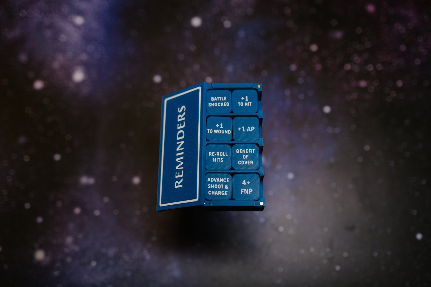 Sci-Fi Universal token set - 48 piece collection in blue and white