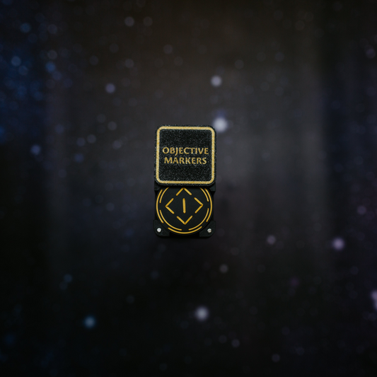 Objective Markers Wargaming | Numbered 40mm Set | Magnetic Storage