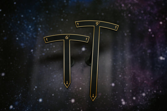 9" & 6" Perimeter marker set | Precise 9" & 6" Wargaming Range Gauges