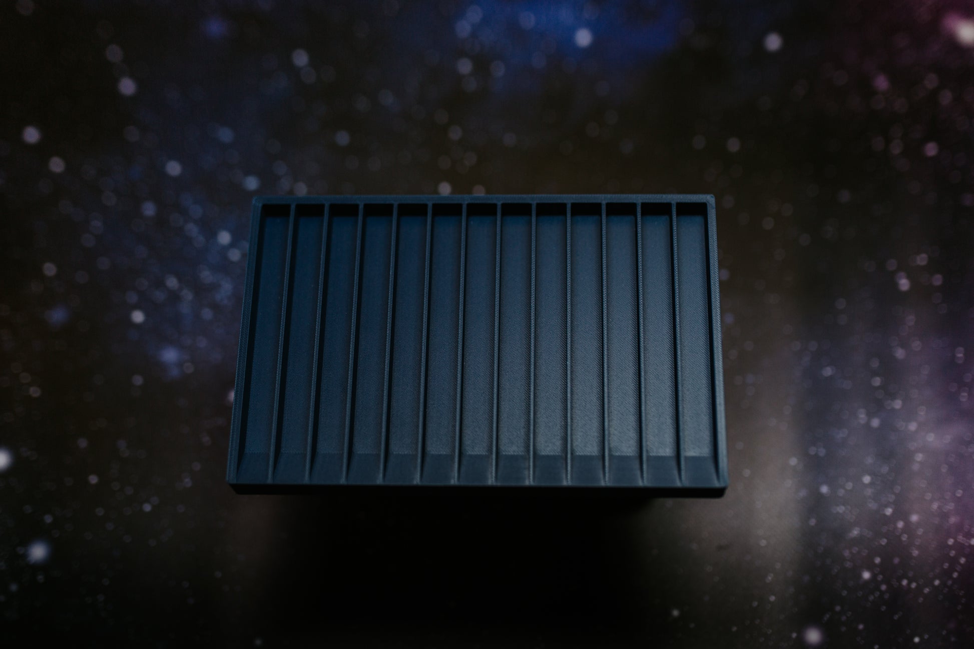 Dice rack for 12mm, fits 120 dice in dark blue