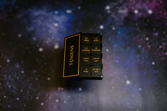 Fantasy Universal token set - 48 piece collection in black and gold