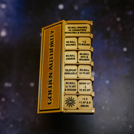 Golden Janitors Token Set | Wargaming | 103 tokens