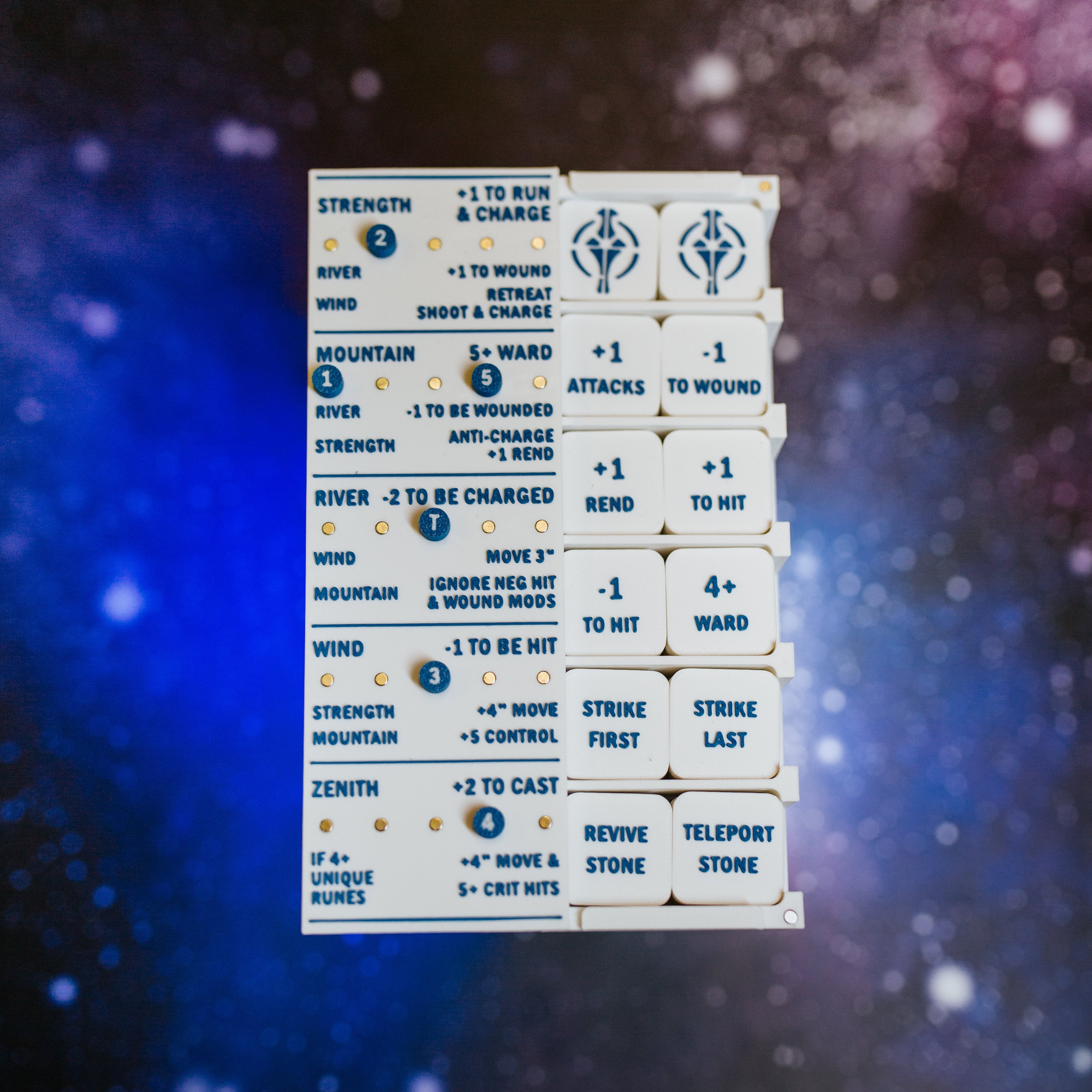 Light Elves Token Set for Wargaming | Rune Tracker Included – Tree of Tales