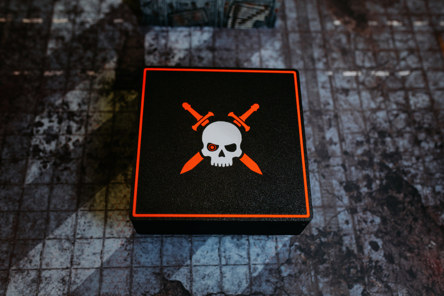 The Skirmish Box — Dice Tray, Score Tracker & Full Game Storage