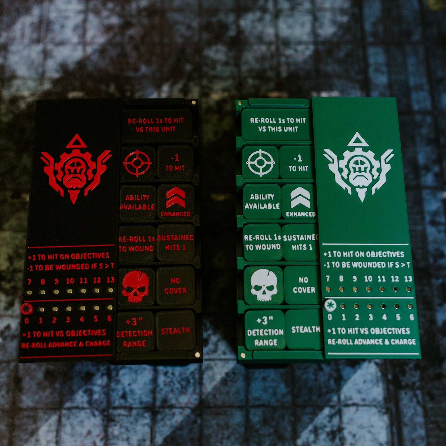 Space Dwarves Token Set | Yield tracker | Made for 11th | Sci-Fi Wargaming
