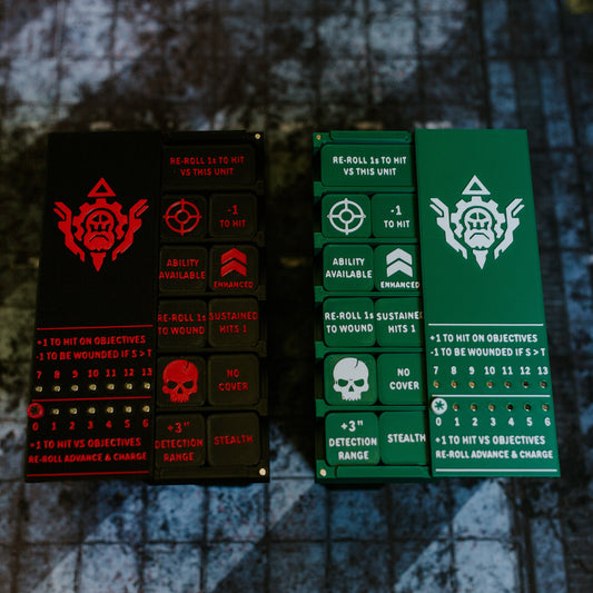 Space Dwarves Token Set | Yield tracker | Made for 11th | Sci-Fi Wargaming
