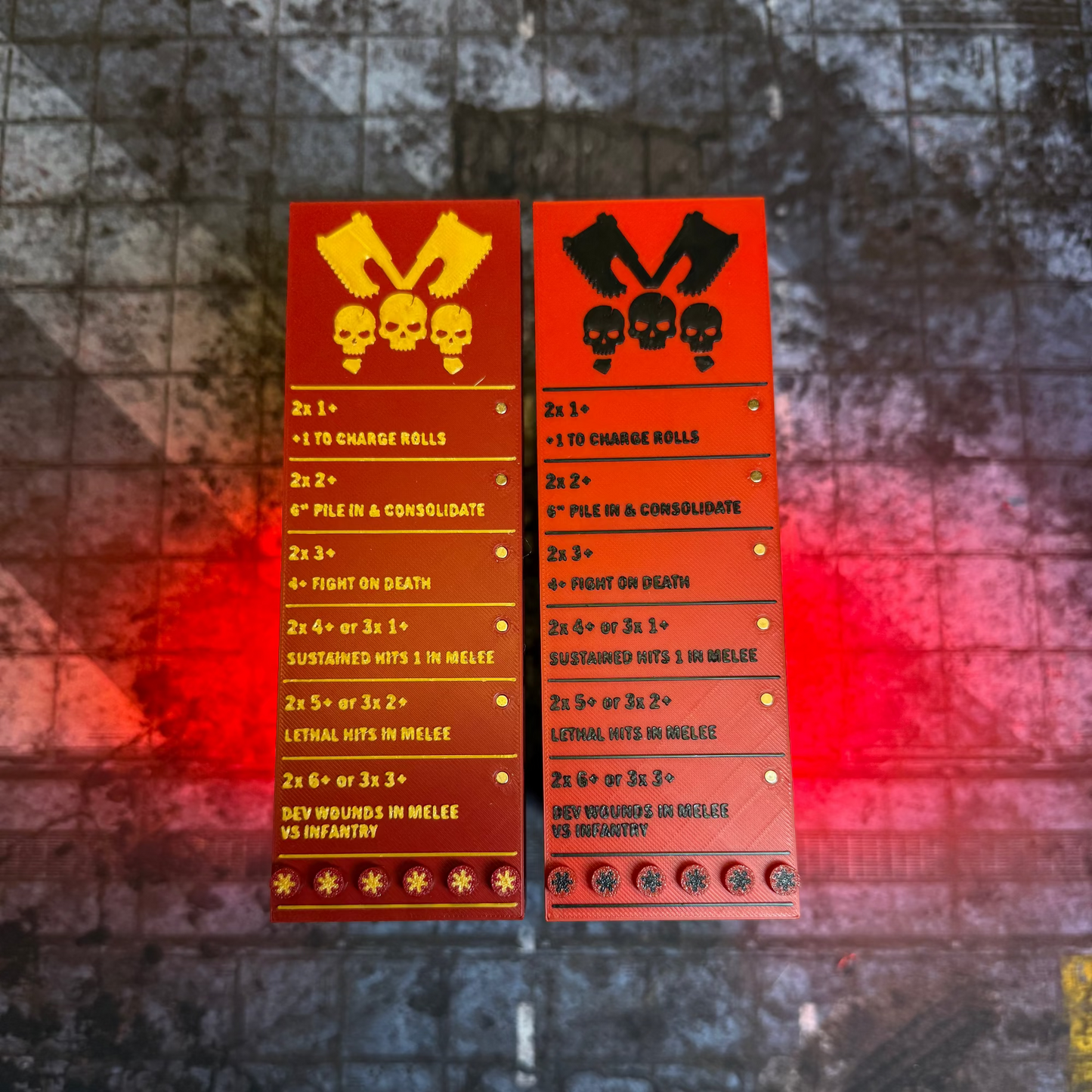 Angry Chaos Brothers Token Set | Blessing Tracker Lid | Made for 11th