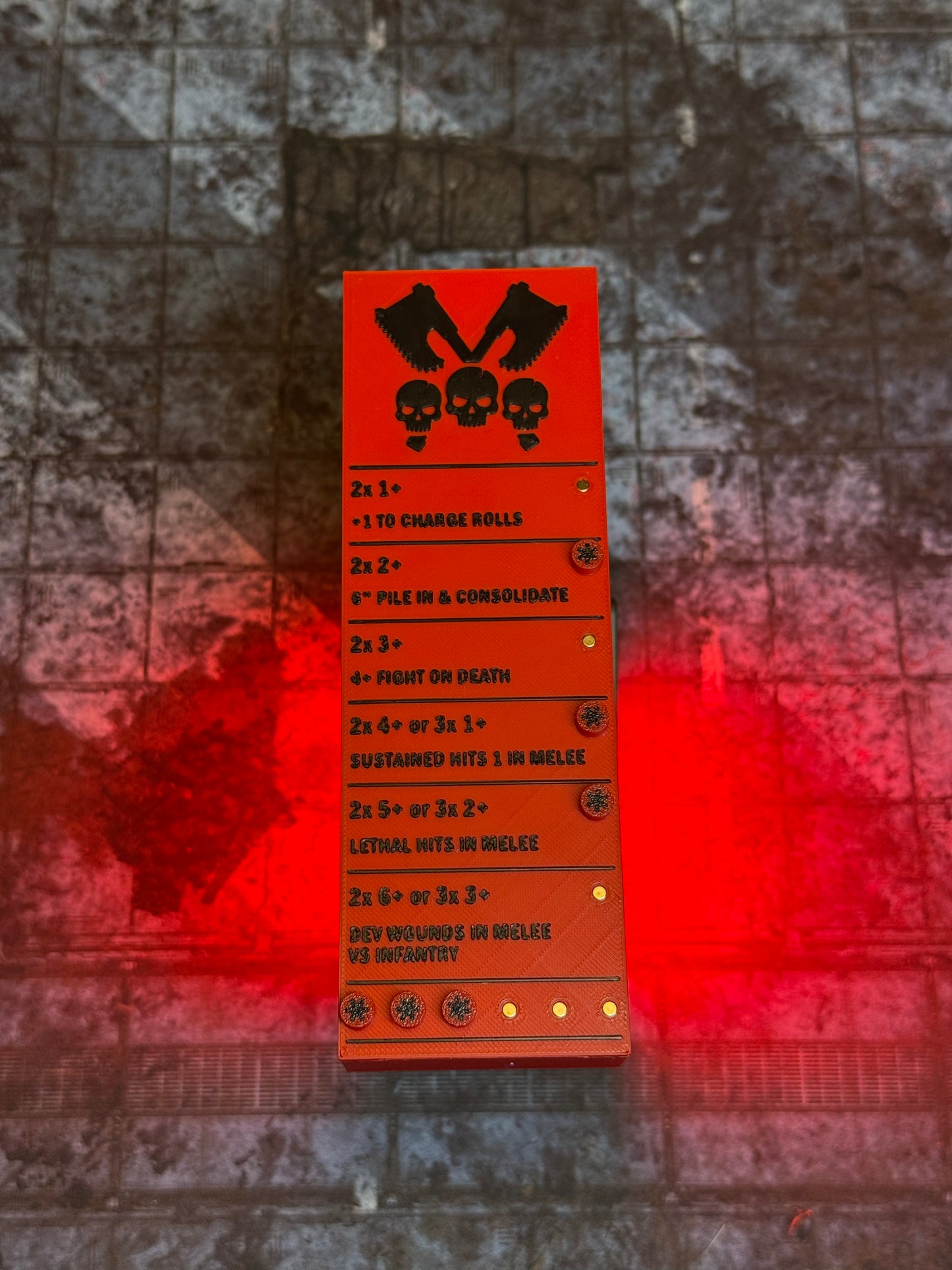 Angry Chaos Brothers Token Set | Blessing Tracker Lid | Made for 11th
