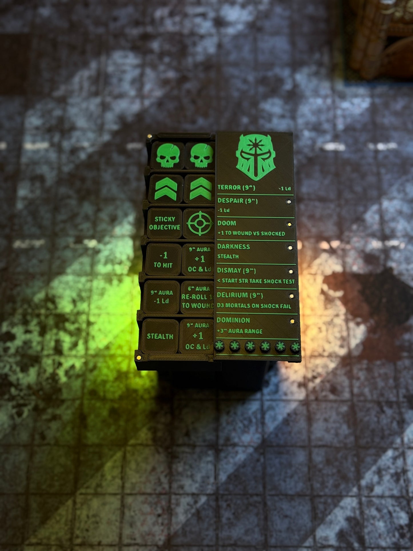 Chaotic Titans Token Set & Tracker | Made for 11th | Sci-Fi Wargaming