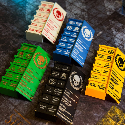 Space Brothers Token Set | Army Rule Tracker Lid | Made for 11th