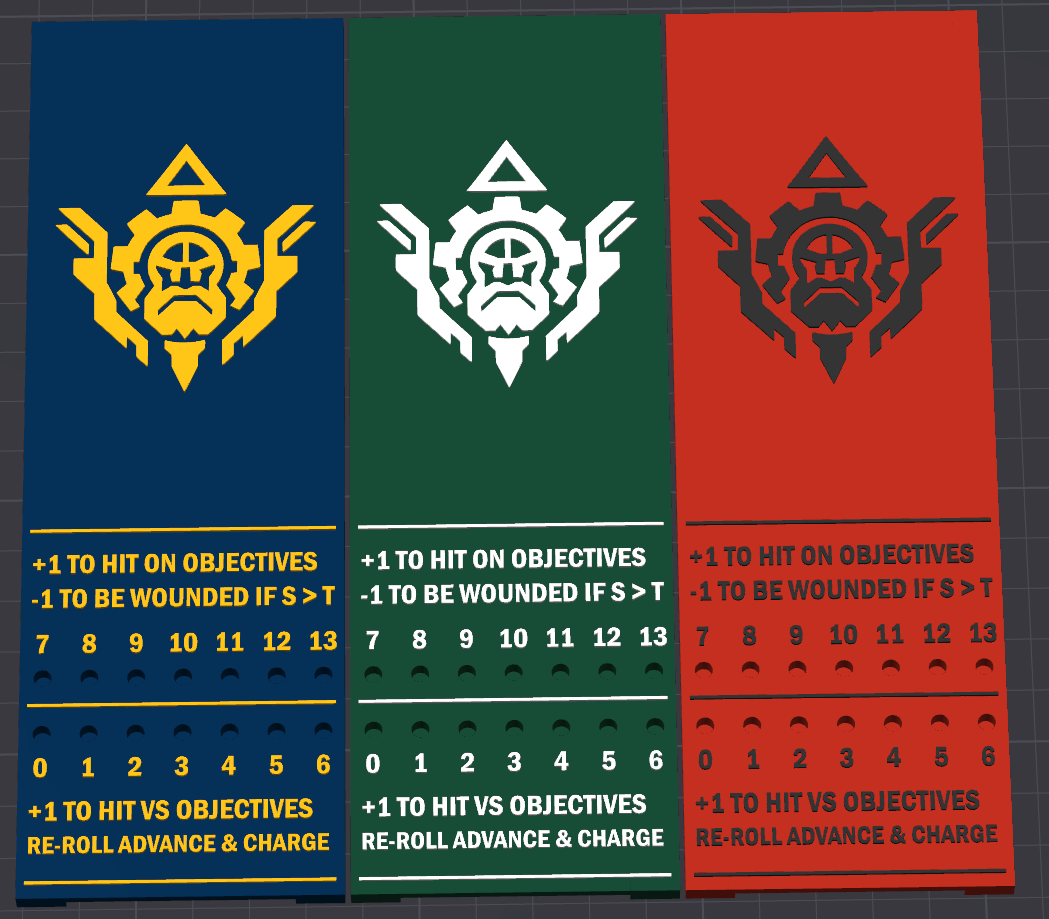 Space Dwarves Token Set | Yield tracker | Made for 11th | Sci-Fi Wargaming